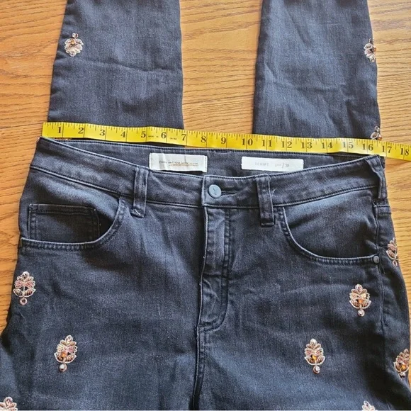 Jeweled Black Jeans - Anthropologie - Picture 3 of 6